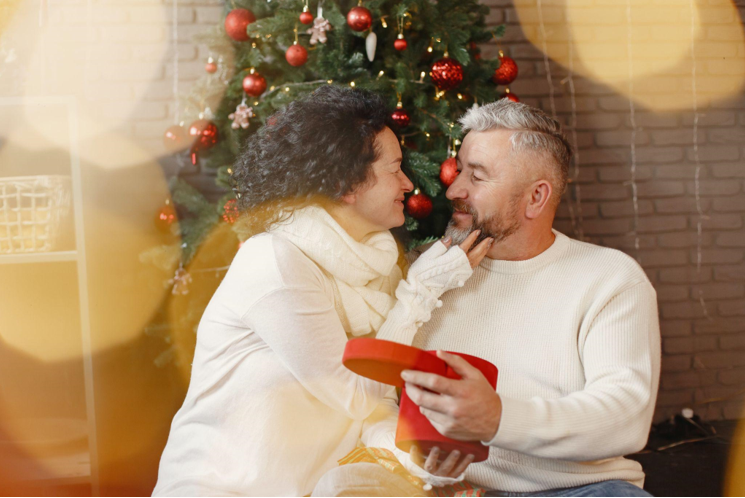 Celebrate the Presidential Elections with a Christmas Tree with Lights and White Tree Skirt